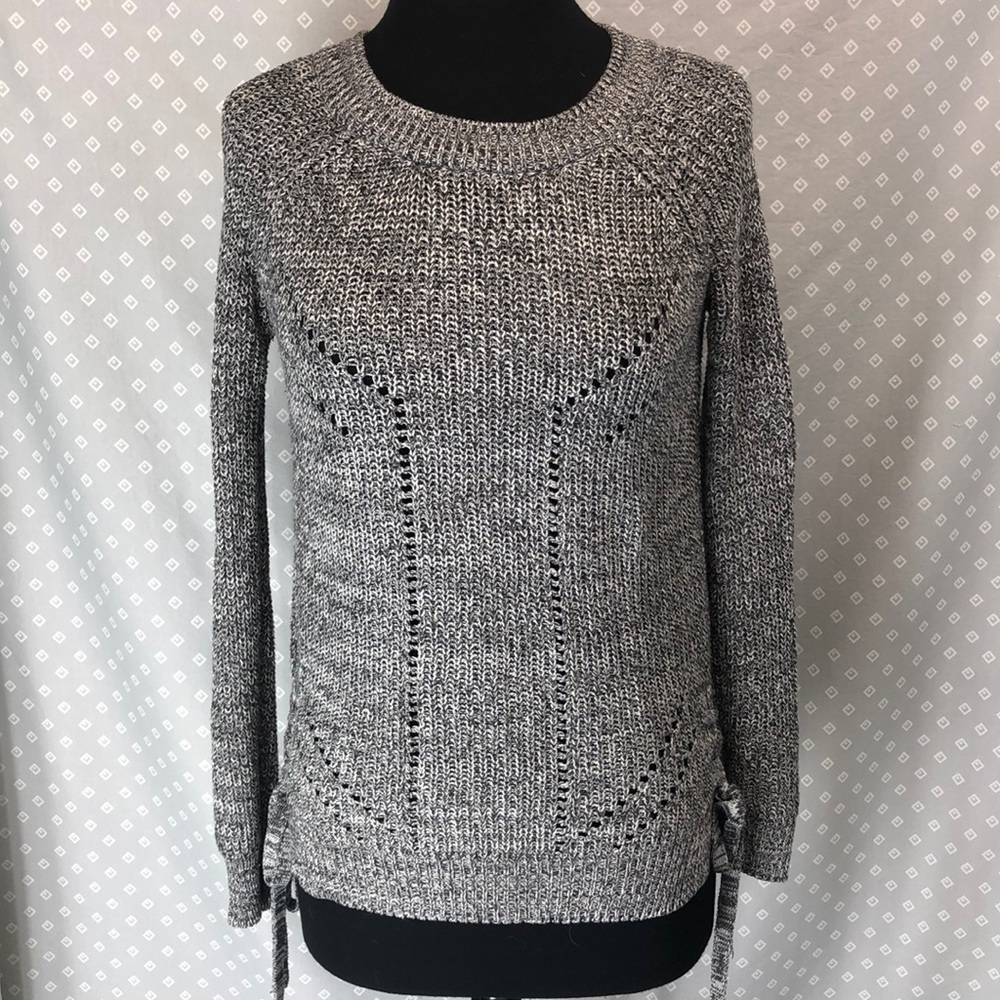 So Lace Up Sweater